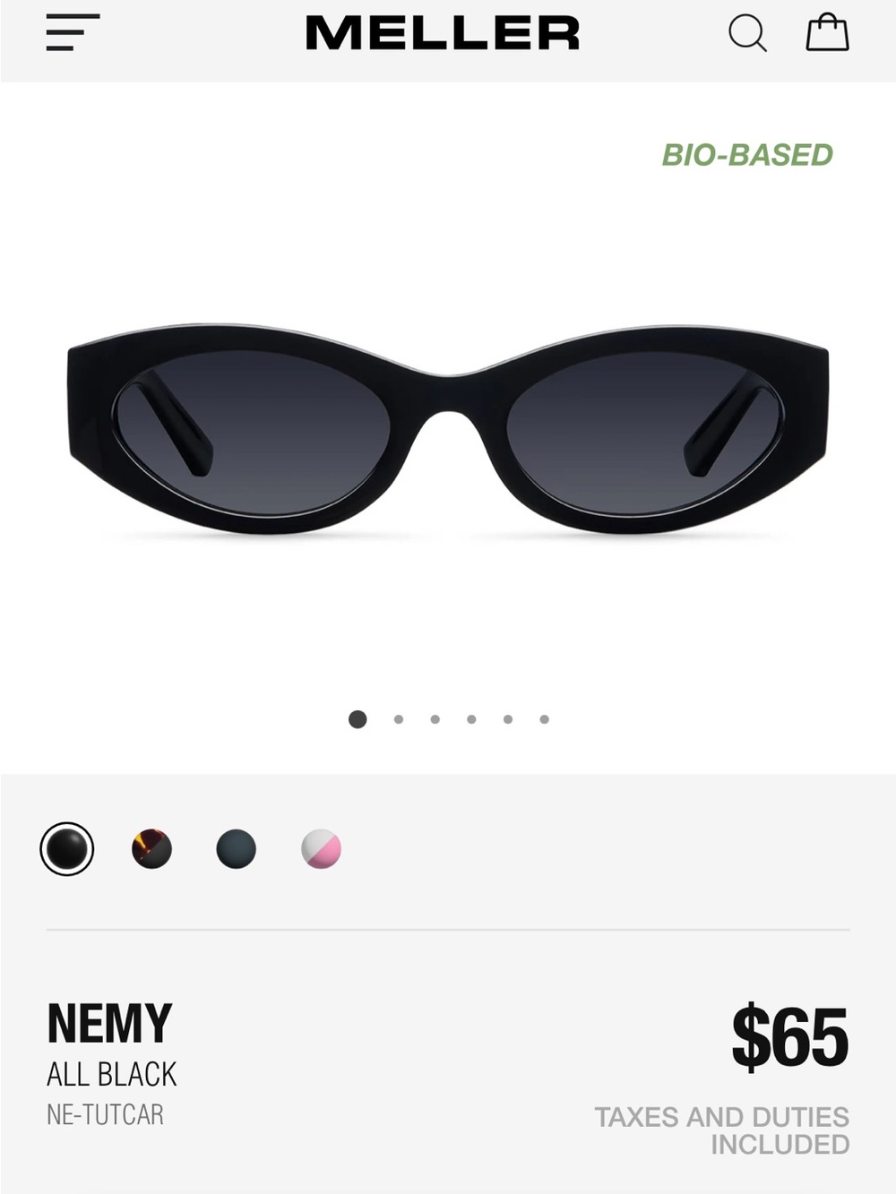 MELLER Nemy All Black Sunglasses